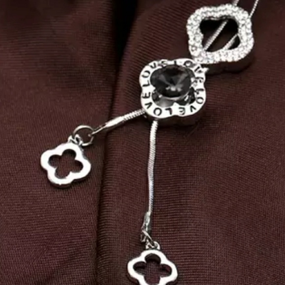 Necklace 925 silver Clover leaves necklace - Picture 2 of 6